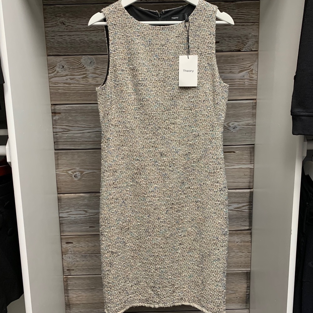 Theory tweed dress size 8 NWT